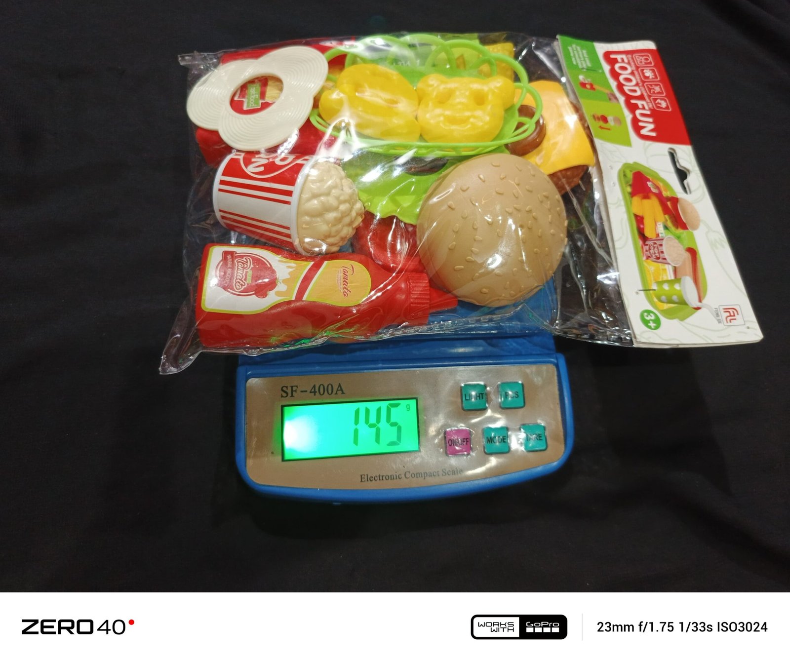 Product Title:Kids Fast Food Kitchen Toy Set – 24 Pcs Pretend Play Burger, Fries, Popcorn & More - Image 7