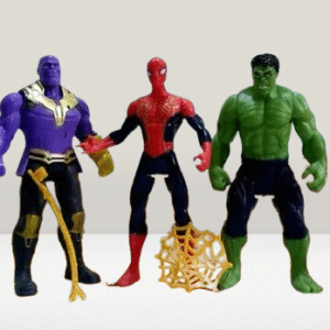Superhero Action Figures Set – 5 Pcs Marvel Avengers Toys (Captain, Thanos, Spiderman, Hulk, Ironman)