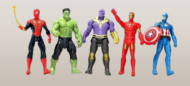 Superhero Action Figures Set – 5 Pcs Marvel Avengers Toys (Captain, Thanos, Spiderman, Hulk, Ironman) - Image 8