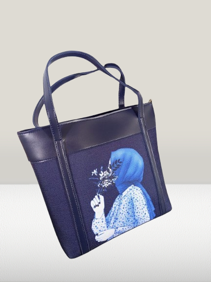 Beige Artistic Tote Bag – Elegant & Minimalist - Image 3