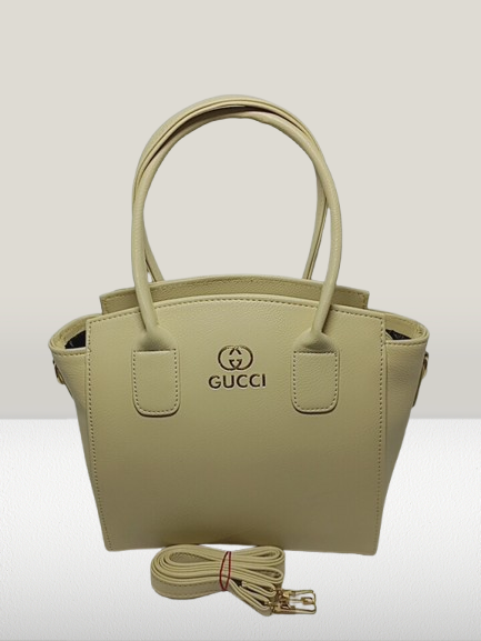 Beige Gucci Handbag with Shoulder Strap - Image 4