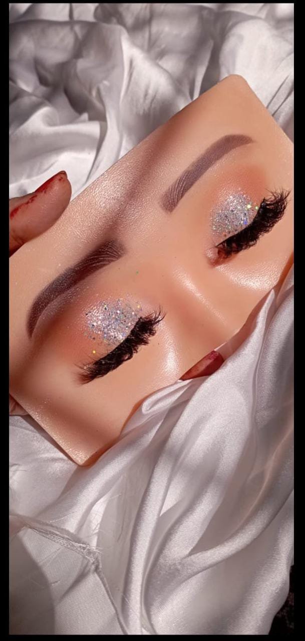 multichrome silver glitter