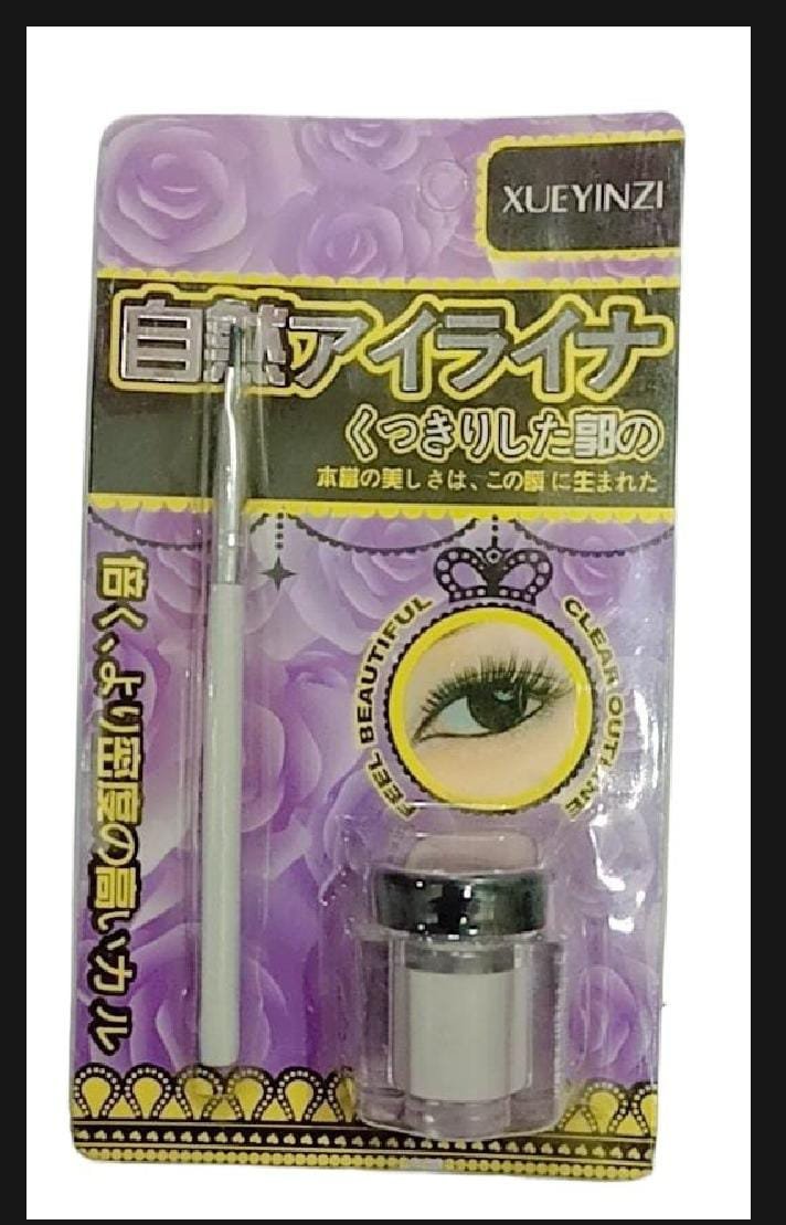 Water Proof Gel Eye Liner white and black color With Brush - Image 5